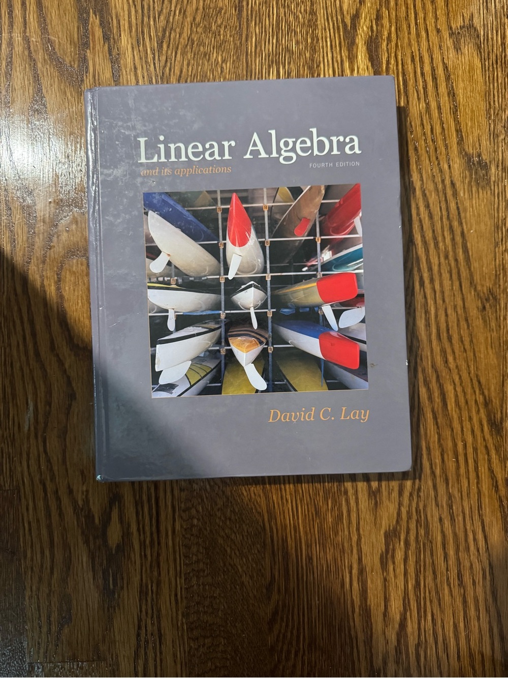 Linear Algebra Hardcover Book in Gray